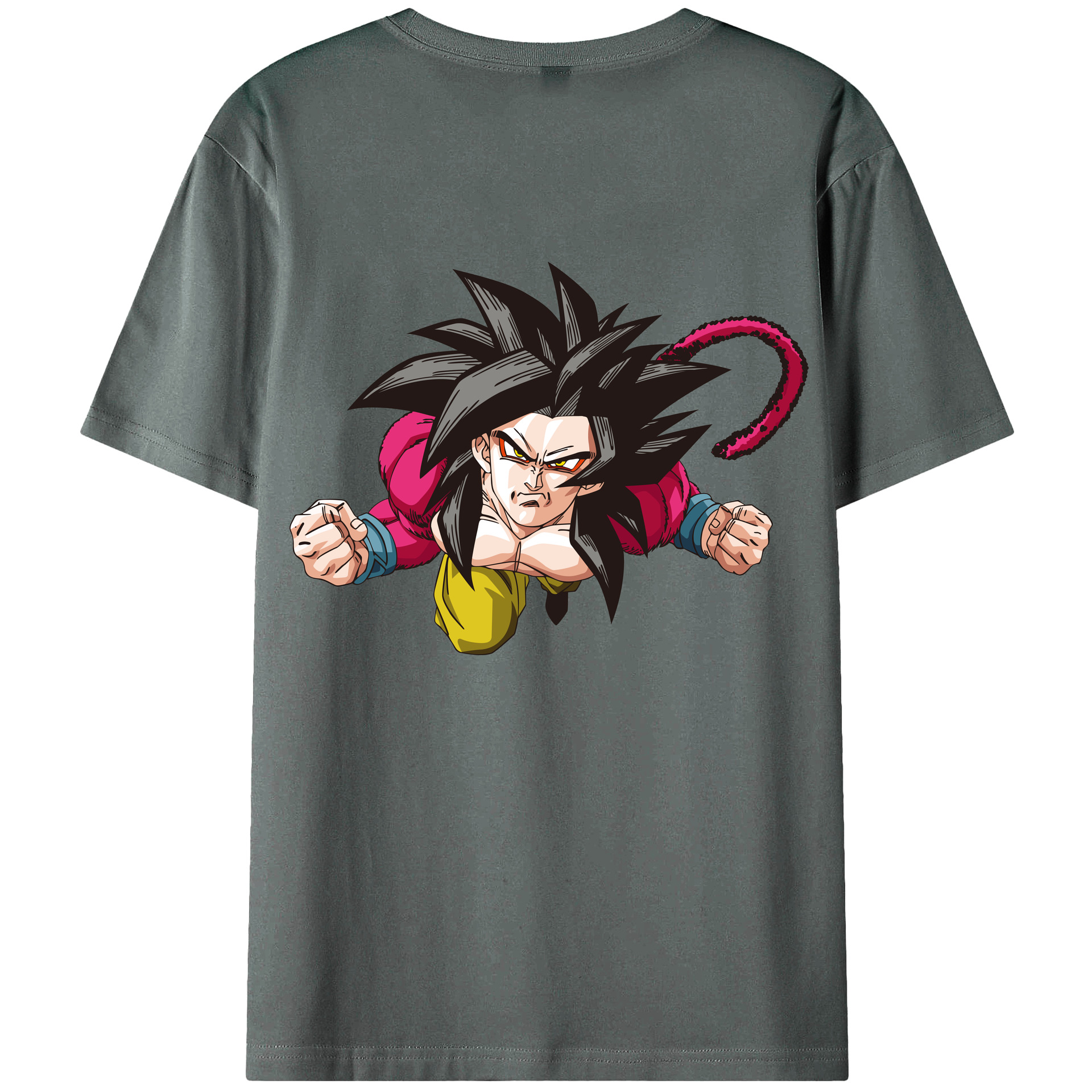 （画像用） ドラゴンボール 孫悟空（そん ごくう）Son Goku カカロット DRAGON BALL Kakarotto 綿100％ メンズ半袖Tシャツ（バックプリント） 通気性